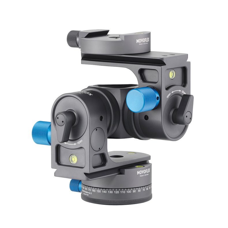 Cabezal con engranajes de precisión Modular KOPF2 kit profesional conenganche rápido, base panorámica-Q y dos manejadores fino