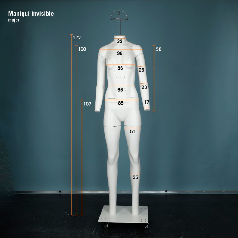Alquiler - Maniquí invisible - torso mujer